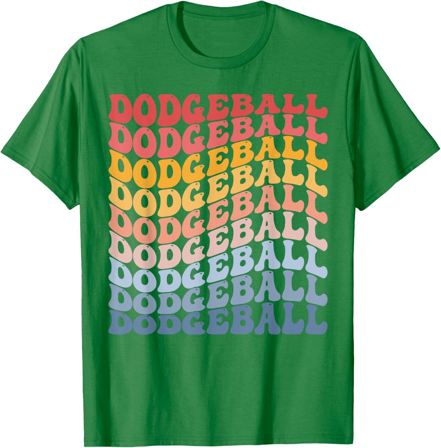 Dodgeball Team Groovy T-Shirt - T-Shirt | Irish Green