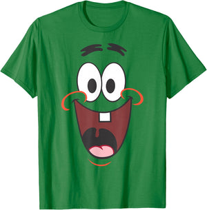 Spongebob Squarepants Patrick Big Face Smile T-Shirt - T-Shirt | Irish Green