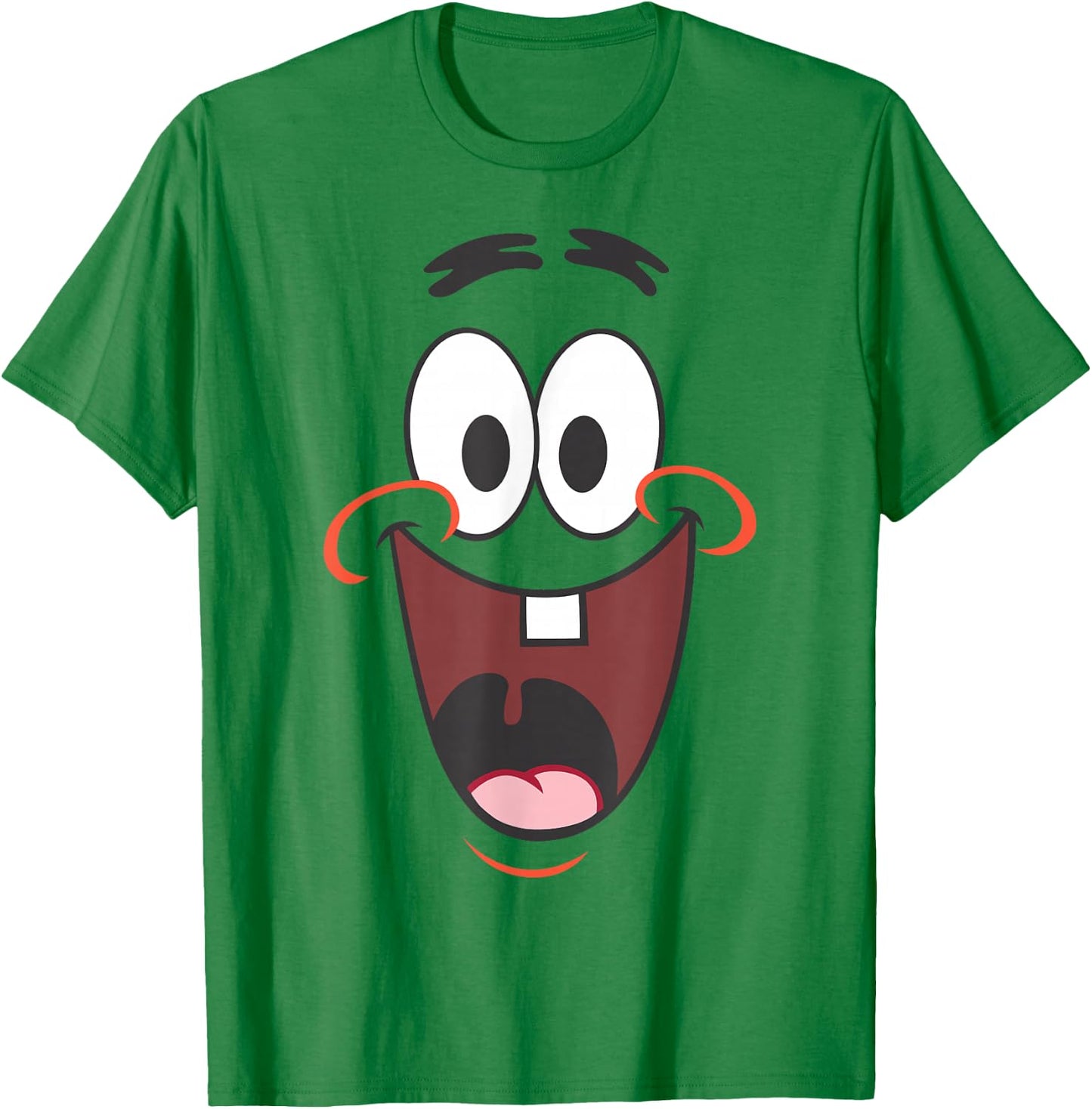 Spongebob Squarepants Patrick Big Face Smile T-Shirt - T-Shirt | Irish Green