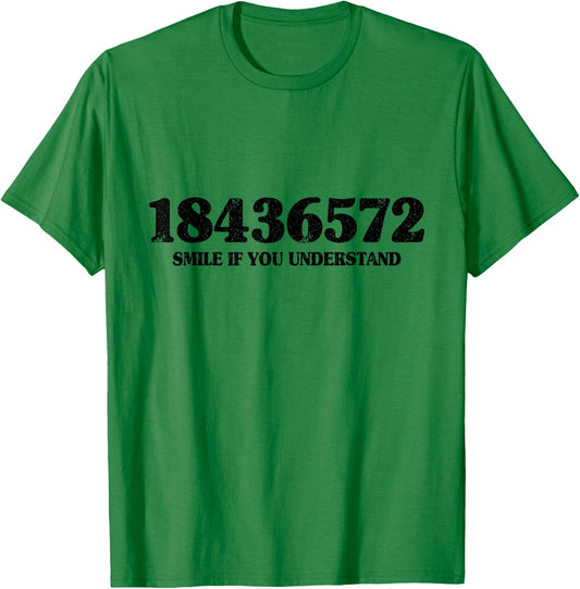 18436572 Smile If You Understand 18436572 Firing Order V8 T-Shirt - T-Shirt | Irish Green