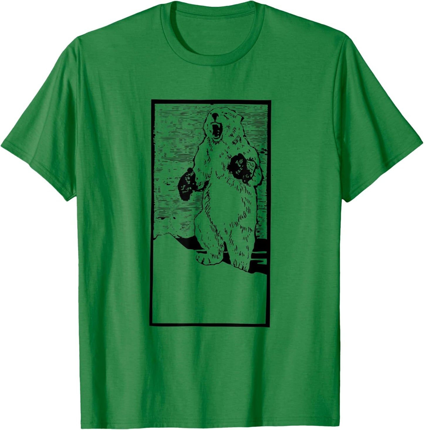 Boxing Polar Bear | Fighting Global Warming Funny T-Shirt - T-Shirt | Irish Green