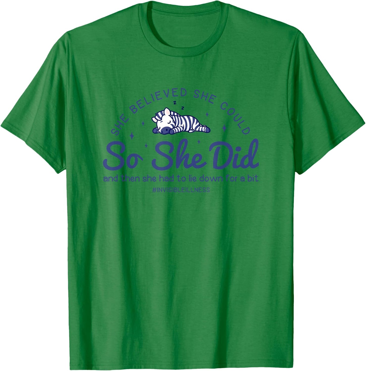 Rare Disease Awareness Warrior She Believed She Could T-Shirt - T-Shirt | Irish Green