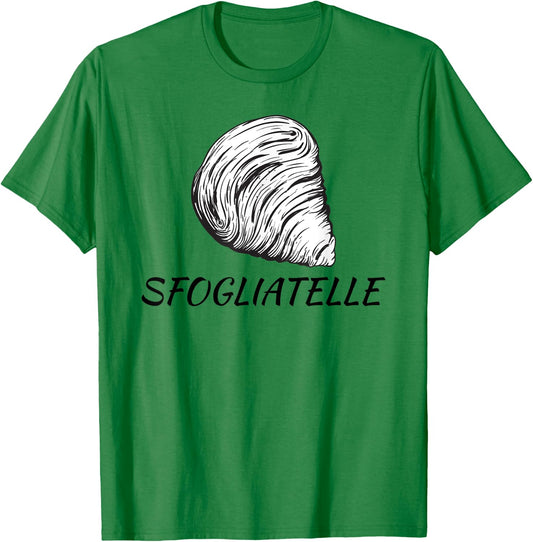 Sfogliatelle Design | Italian Pastry Graphic | Lobster Tail T-Shirt - T-Shirt | Irish Green