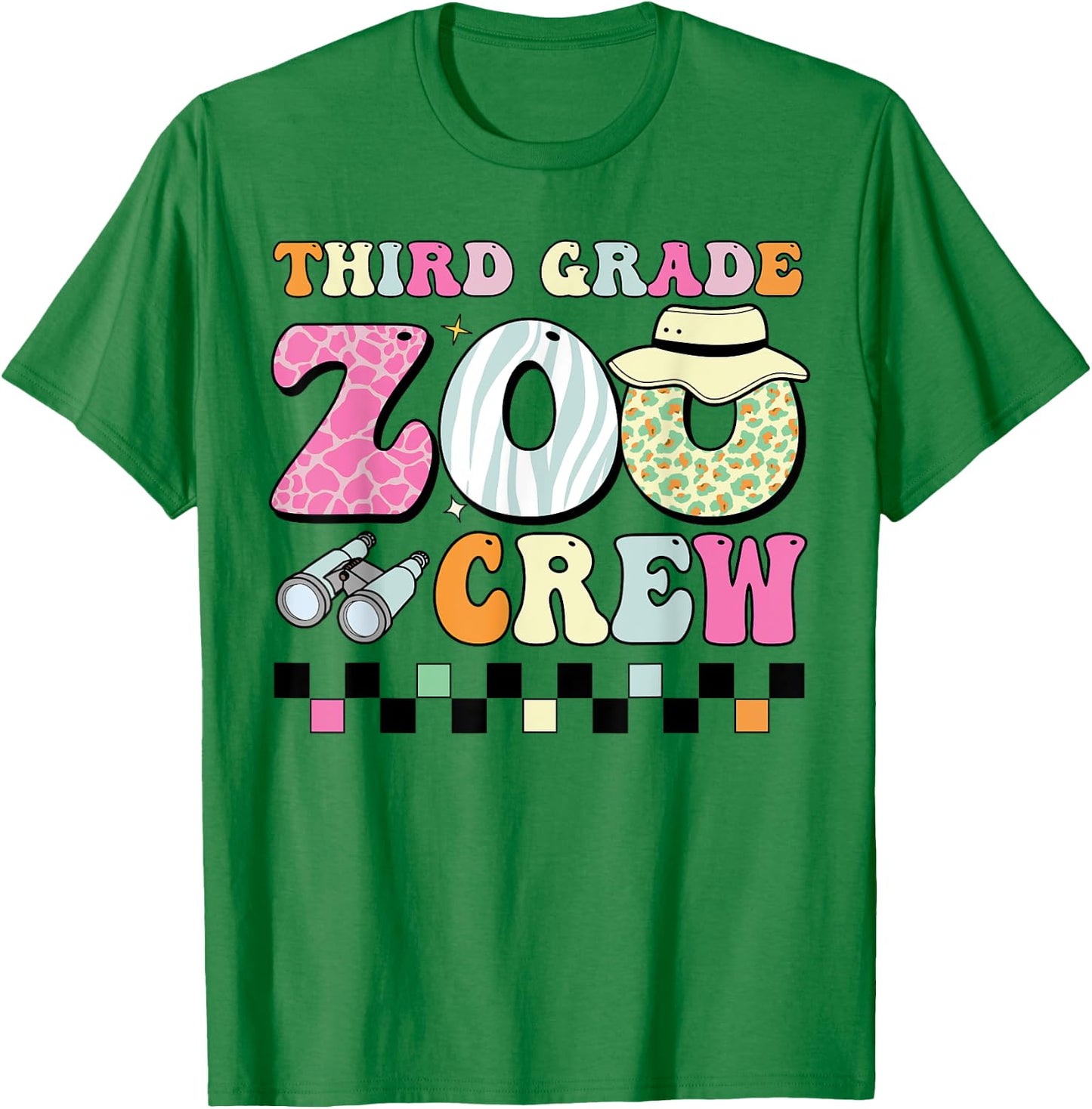 Field Zoo Trip Shirt For Teacher, Third Grade Crew Women Kids T-Shirt - T-Shirt | Irish Green