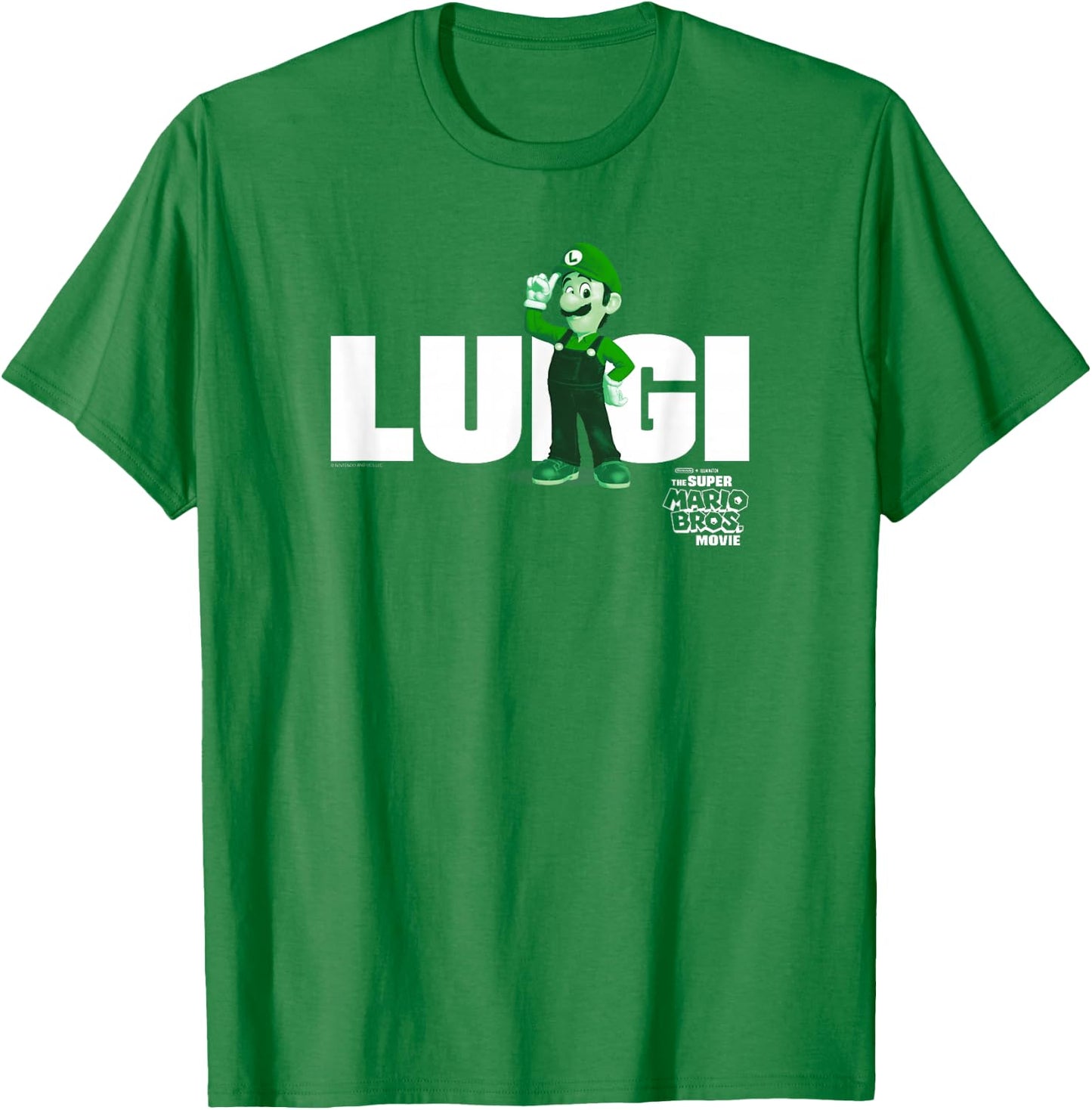 The Super Mario Bros. Movie Luigi Banner , Green T-Shirt - T-Shirt | Irish Green