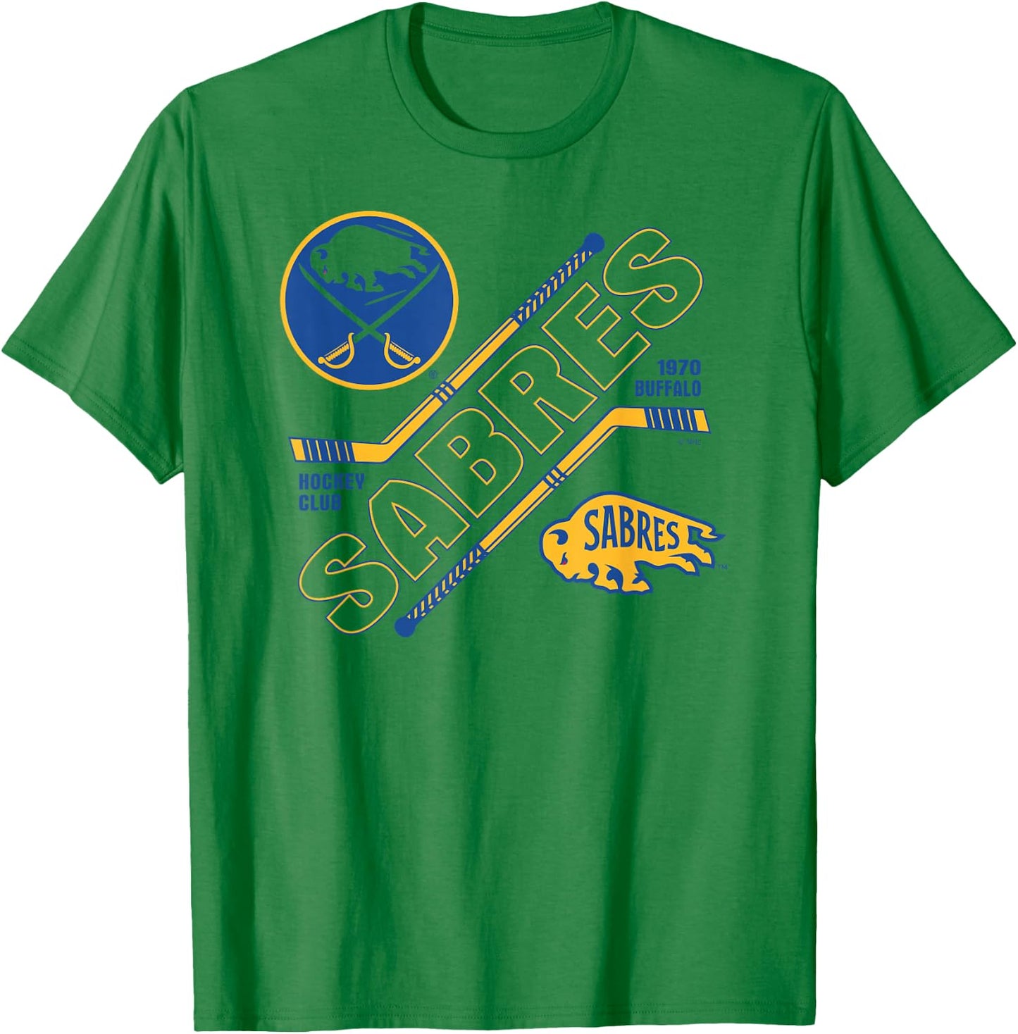 Buffalo Sabres Force White Officially Licensed T-Shirt - T-Shirt | Irish Green