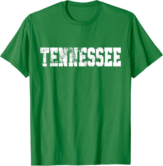 Vintage Tennessee Men Tennessee Women Retro Orange T-Shirt - T-Shirt | Irish Green