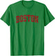 Boston Massachusetts MA Athletisches Sportdesign im Vintage-Stil T-Shirt - T-Shirt | Irish Green