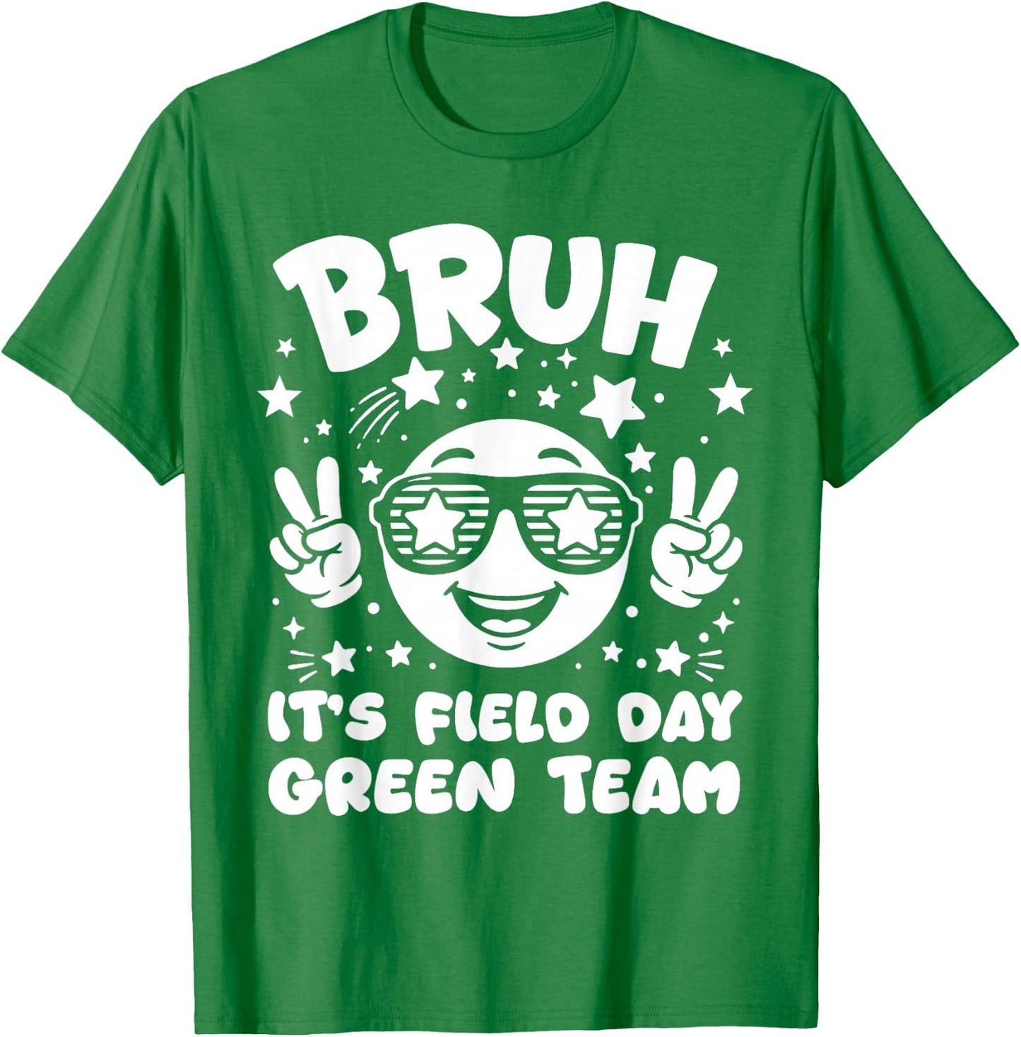 Green Team Bruh It's Field Day 2026 Teacher Student Girl Kid T-Shirt - T-Shirt | Irish Green