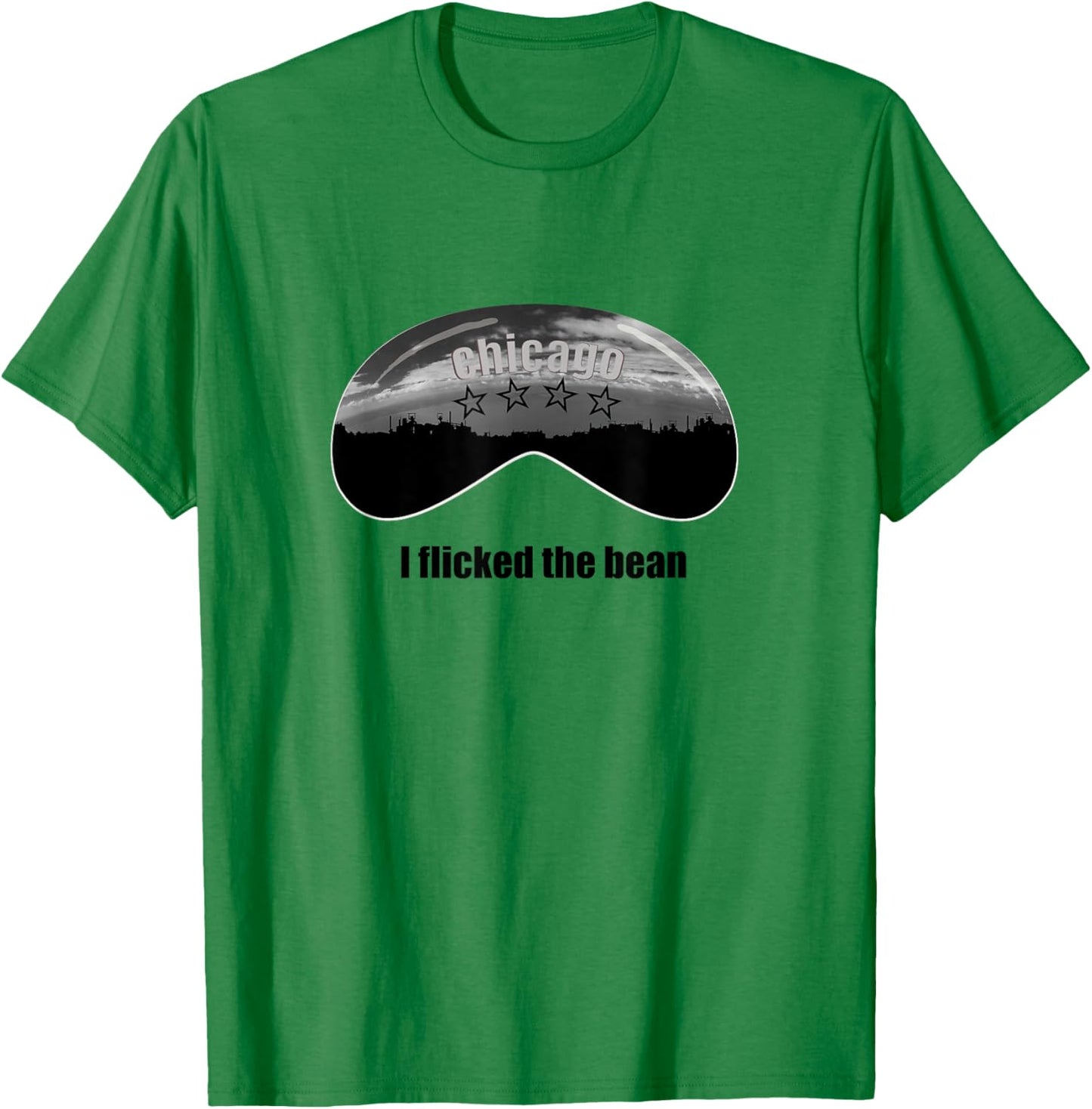 I Flicked the Bean Chicago Cloud Gate T-Shirt - T-Shirt | Irish Green