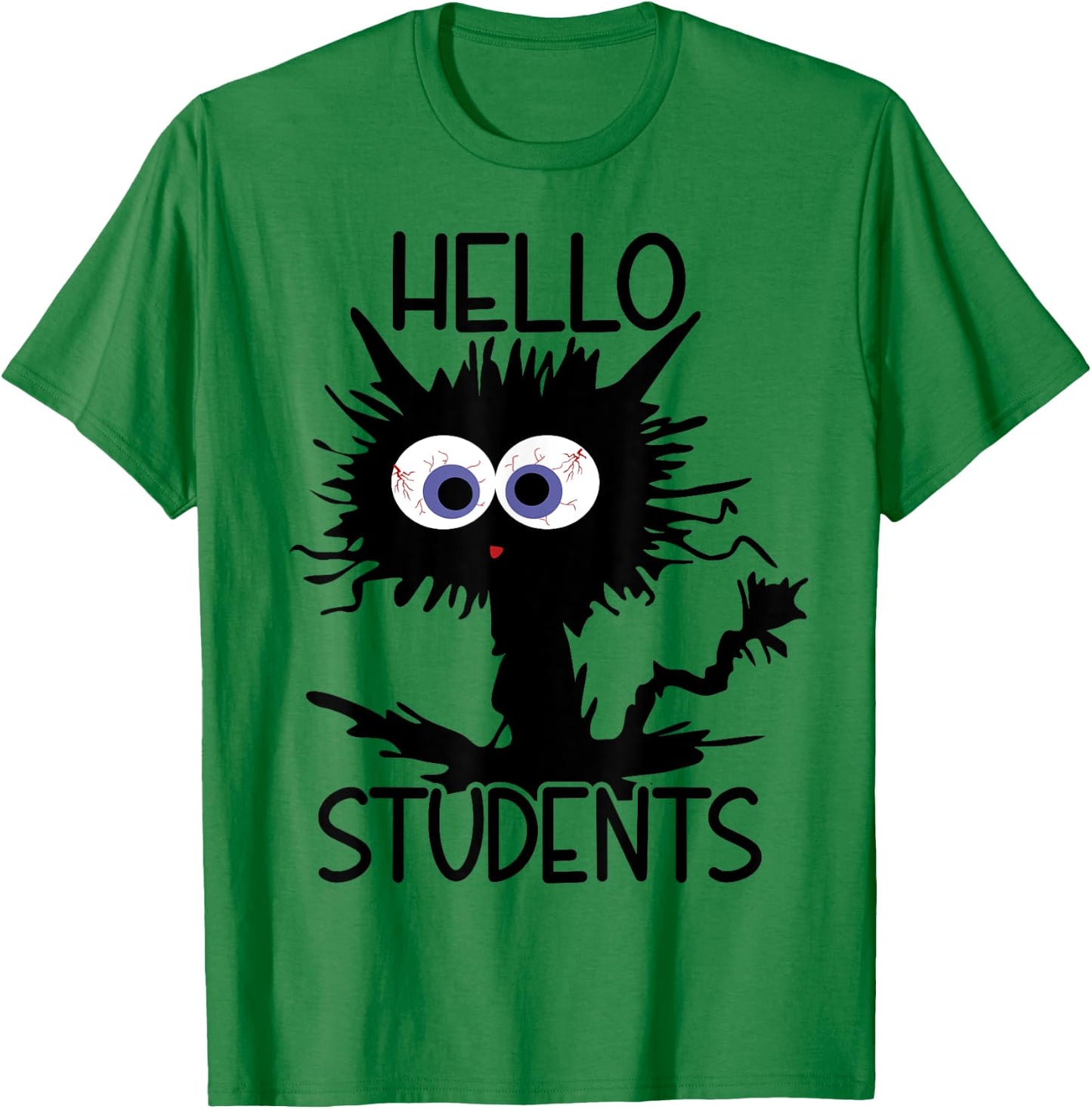 English Language Teacher It's Fine Cat Men Women T-Shirt - T-Shirt | Irish Green
