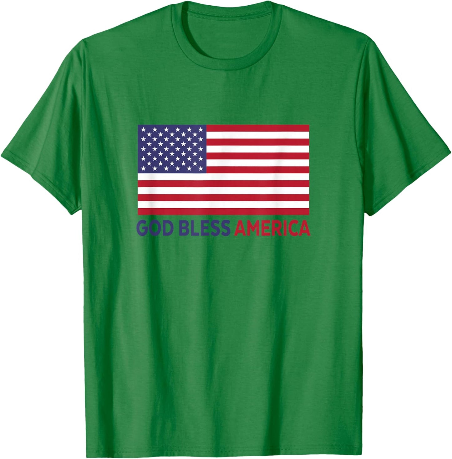Modern God Bless America T-Shirt - T-Shirt | Irish Green