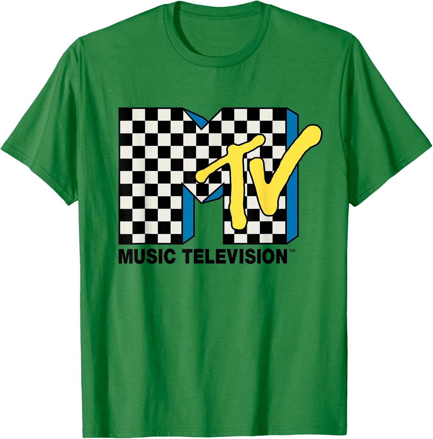 MTV - Checkered Logo T-Shirt - T-Shirt | Irish Green