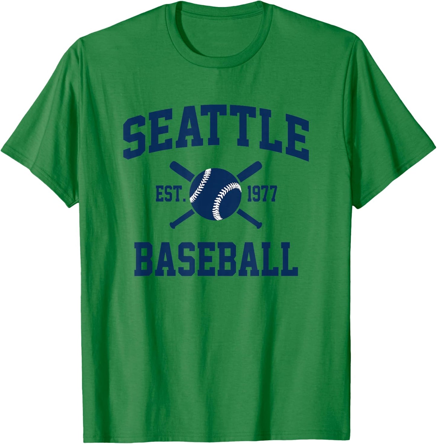 Seattle Baseball Athletic Vintage Sports Team Fan T-Shirt - T-Shirt | Irish Green