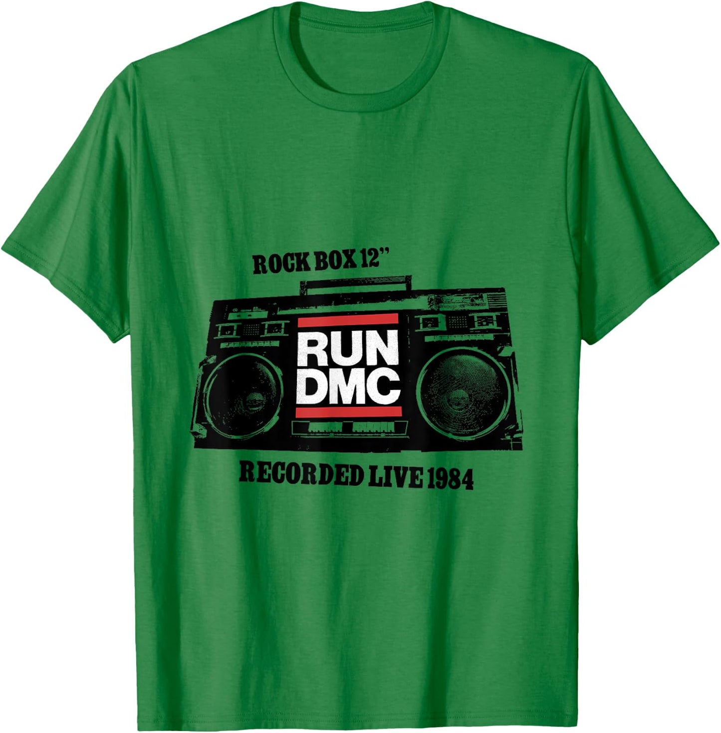 RUN DMC Rock Box 12 T-Shirt - T-Shirt | Irish Green