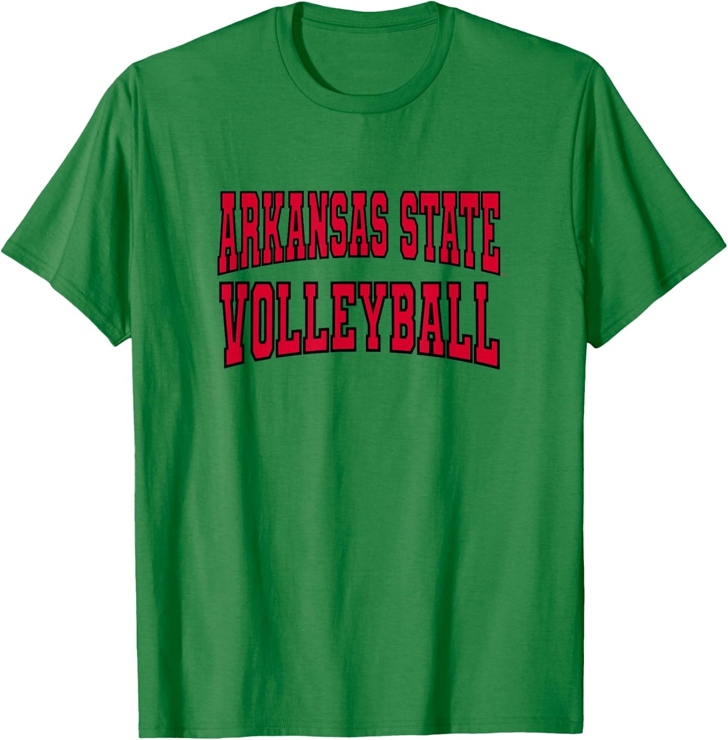 Arkansas State Red Wolves Premium Collegiate Volleyball T-Shirt - T-Shirt | Irish Green