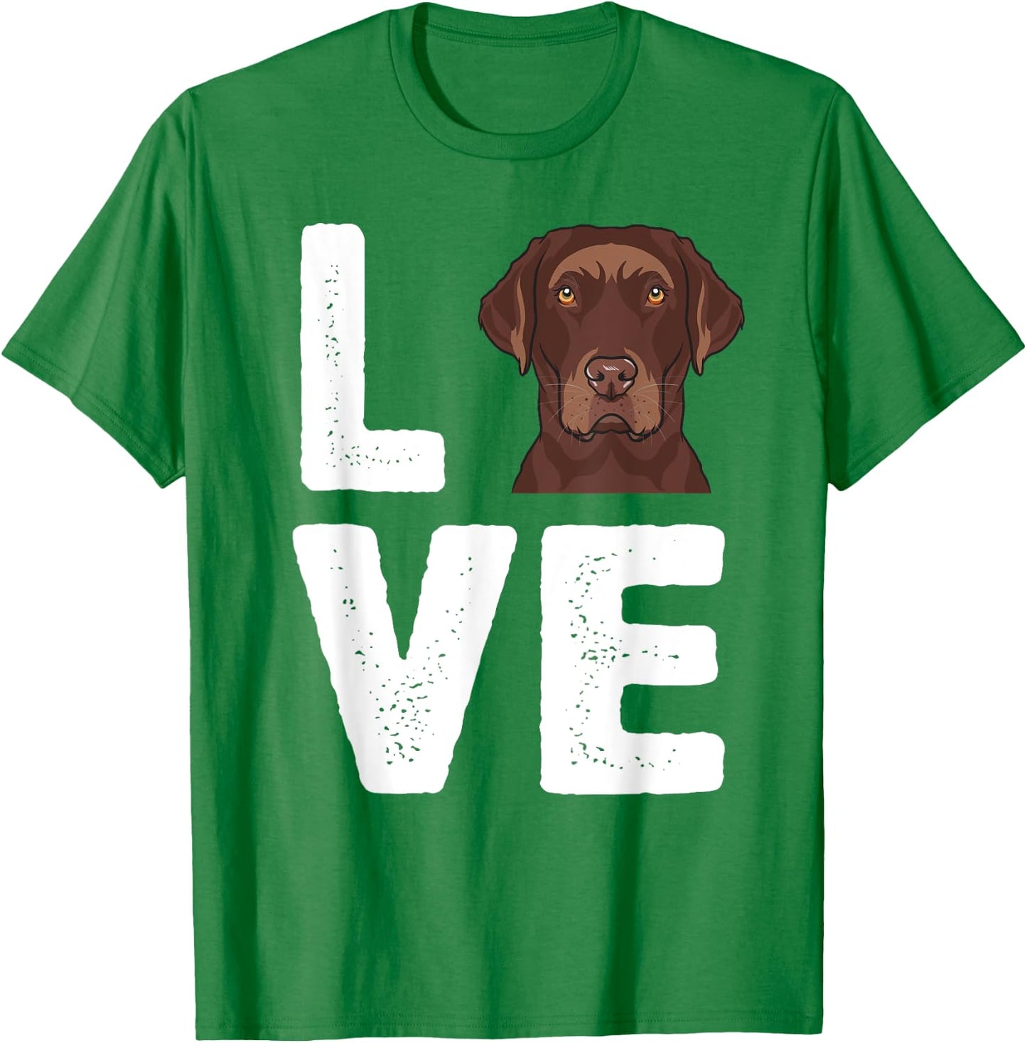 I Love My Chocolate Lab Shirt | Chocolate Labrador T-Shirt - T-Shirt | Irish Green