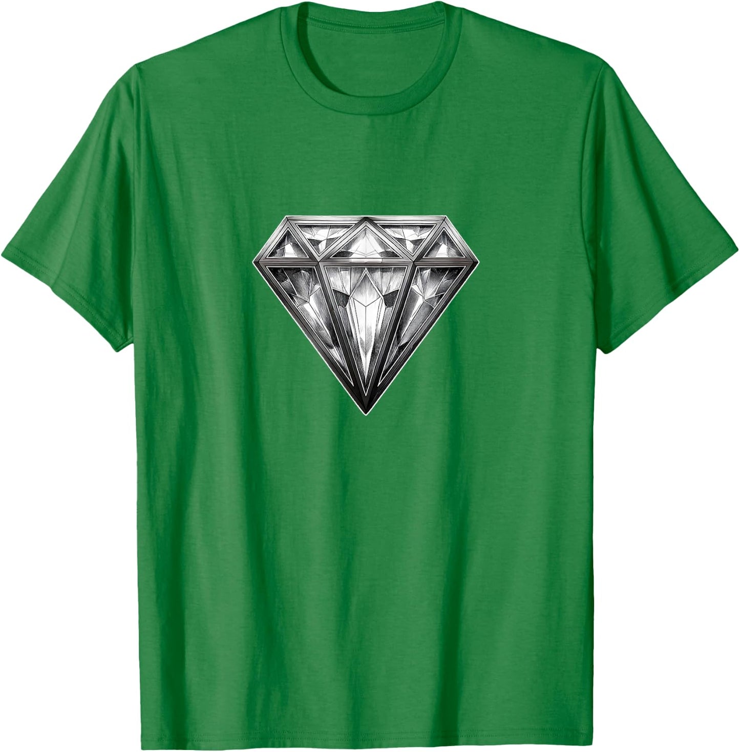 Diamond White with White T-Shirt - T-Shirt | Irish Green