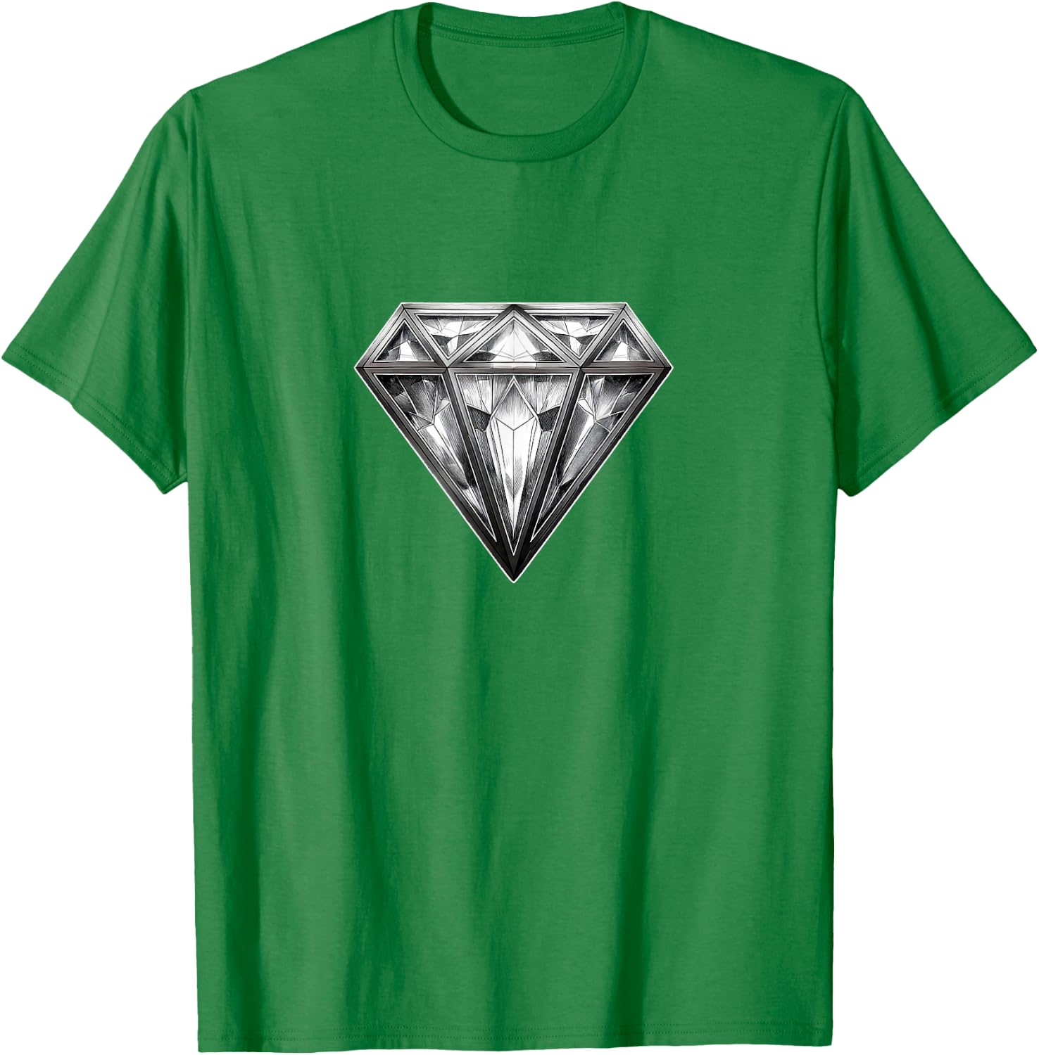 Diamond White with White T-Shirt - T-Shirt | Irish Green