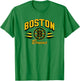 Boston Bruins Retro Diamond White Officially Licensed T-Shirt - T-Shirt | Irish Green