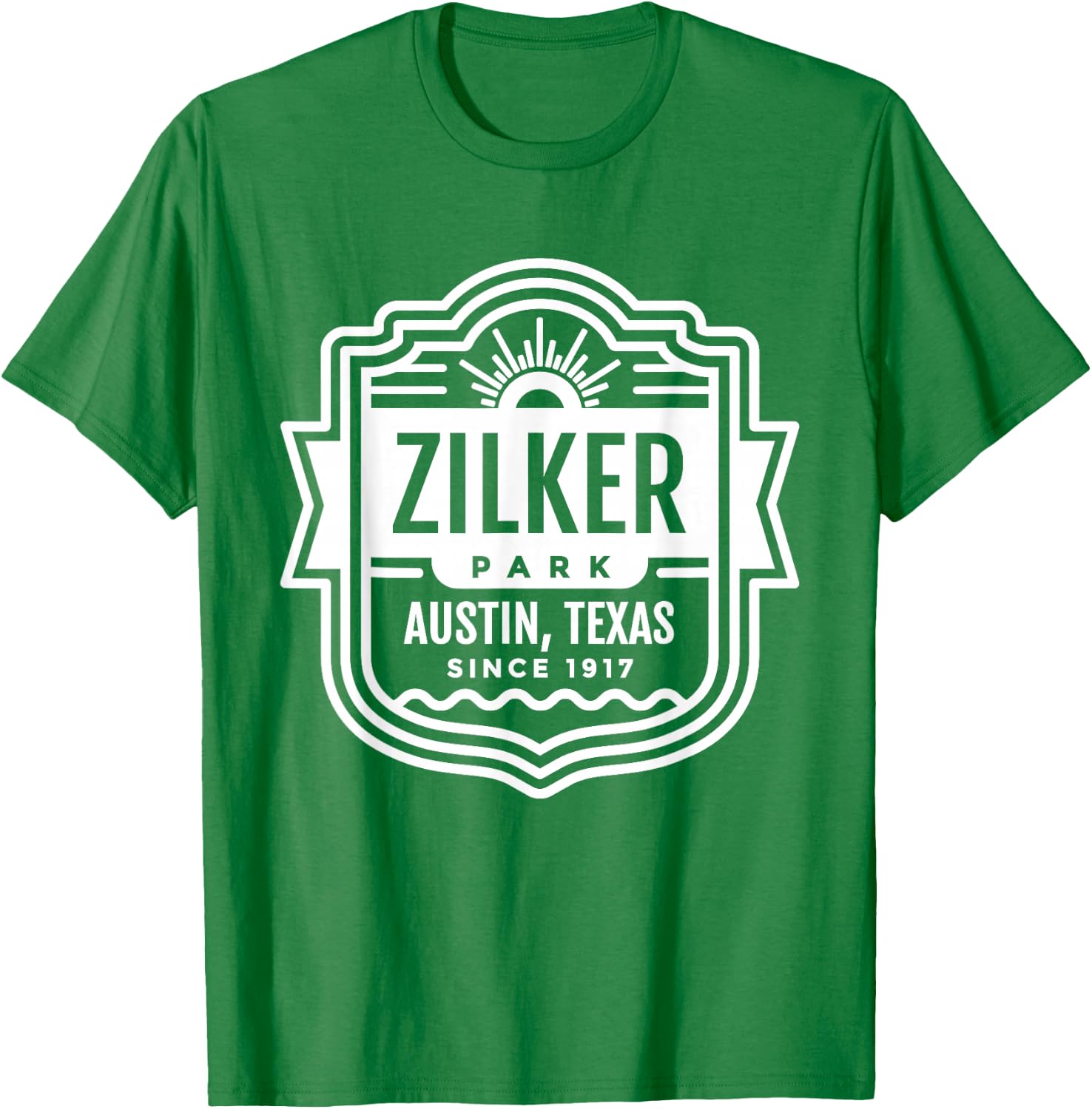 Austin Shirt Texas Zilker Park T-Shirt - T-Shirt | Irish Green