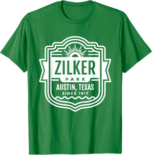 Austin Shirt Texas Zilker Park T-Shirt - T-Shirt | Irish Green