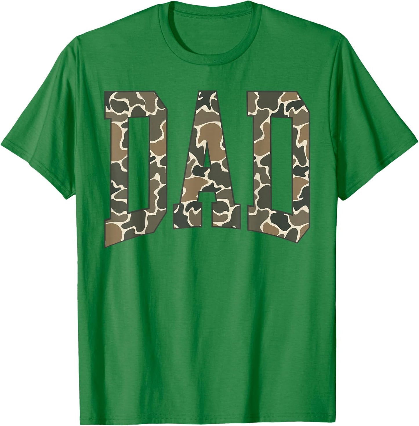 Dad Camo Camouflage Father's Day New Dad T-Shirt - T-Shirt | Irish Green