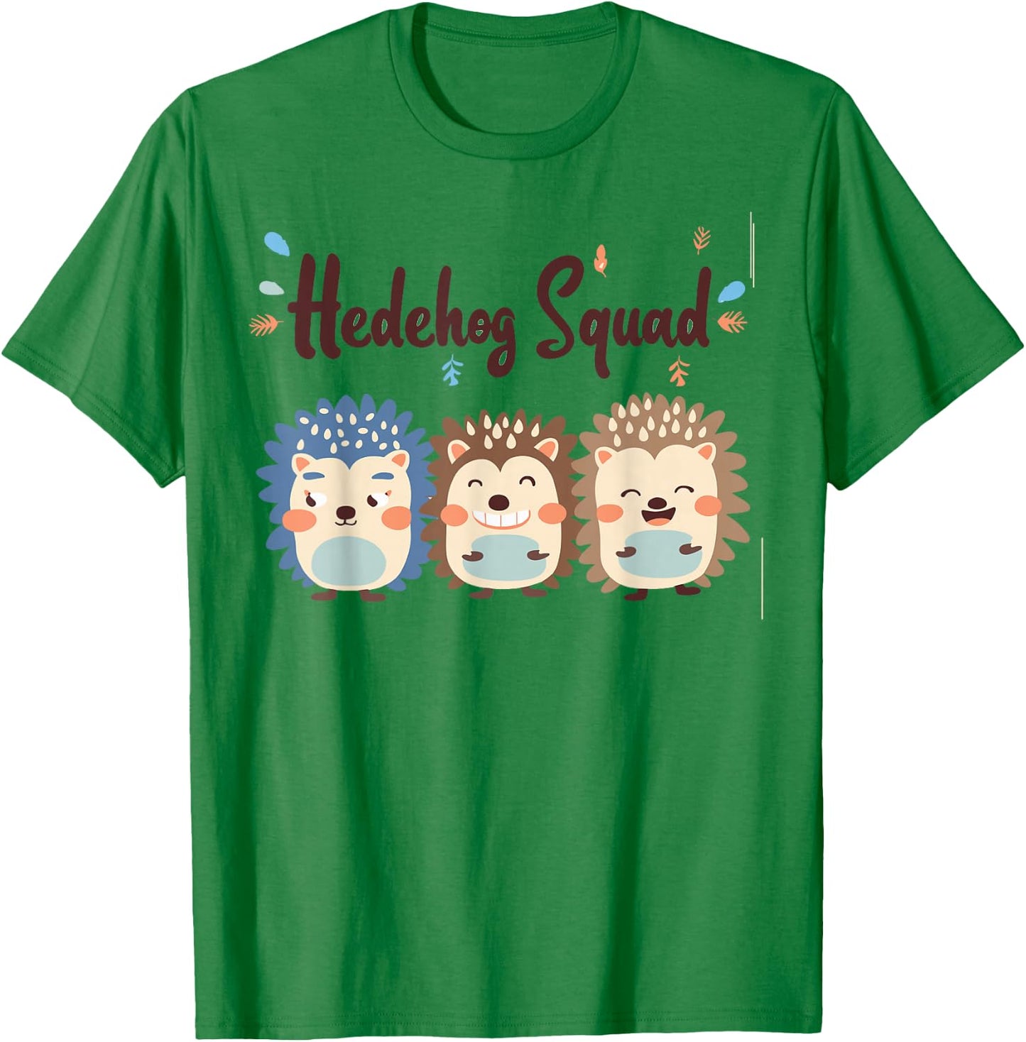 Hedgehog Squad Design for Hedgehog Lover Stuff Kids Hedgehog T-Shirt - T-Shirt | Irish Green