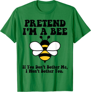 Pretend I'm a Bee Halloween Yellow Costume Men Women Boys T-Shirt - T-Shirt | Irish Green