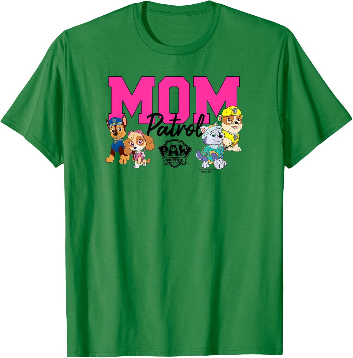 PAW Patrol Mom Patrol , White T-Shirt - T-Shirt | Irish Green