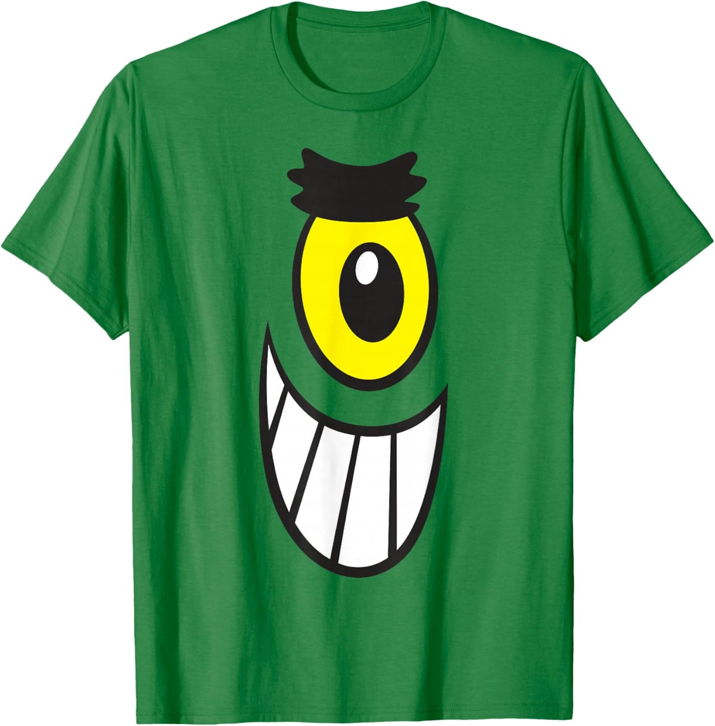 Spongebob Squarepants Halloween Plankton Big Face Costume T-Shirt - T-Shirt | Irish Green