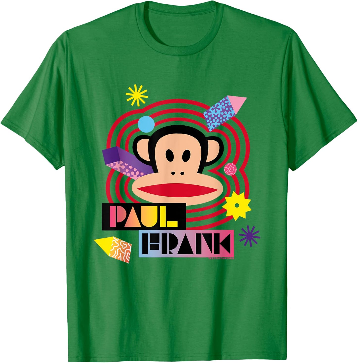 Paul Frank Julius Psychedelic Block , grey, S T-Shirt - T-Shirt | Irish Green