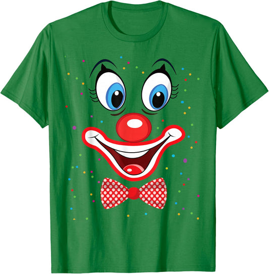 Carnival Costume Fancy Dress Costume Funny Clown Confetti , black T-Shirt - T-Shirt | Irish Green