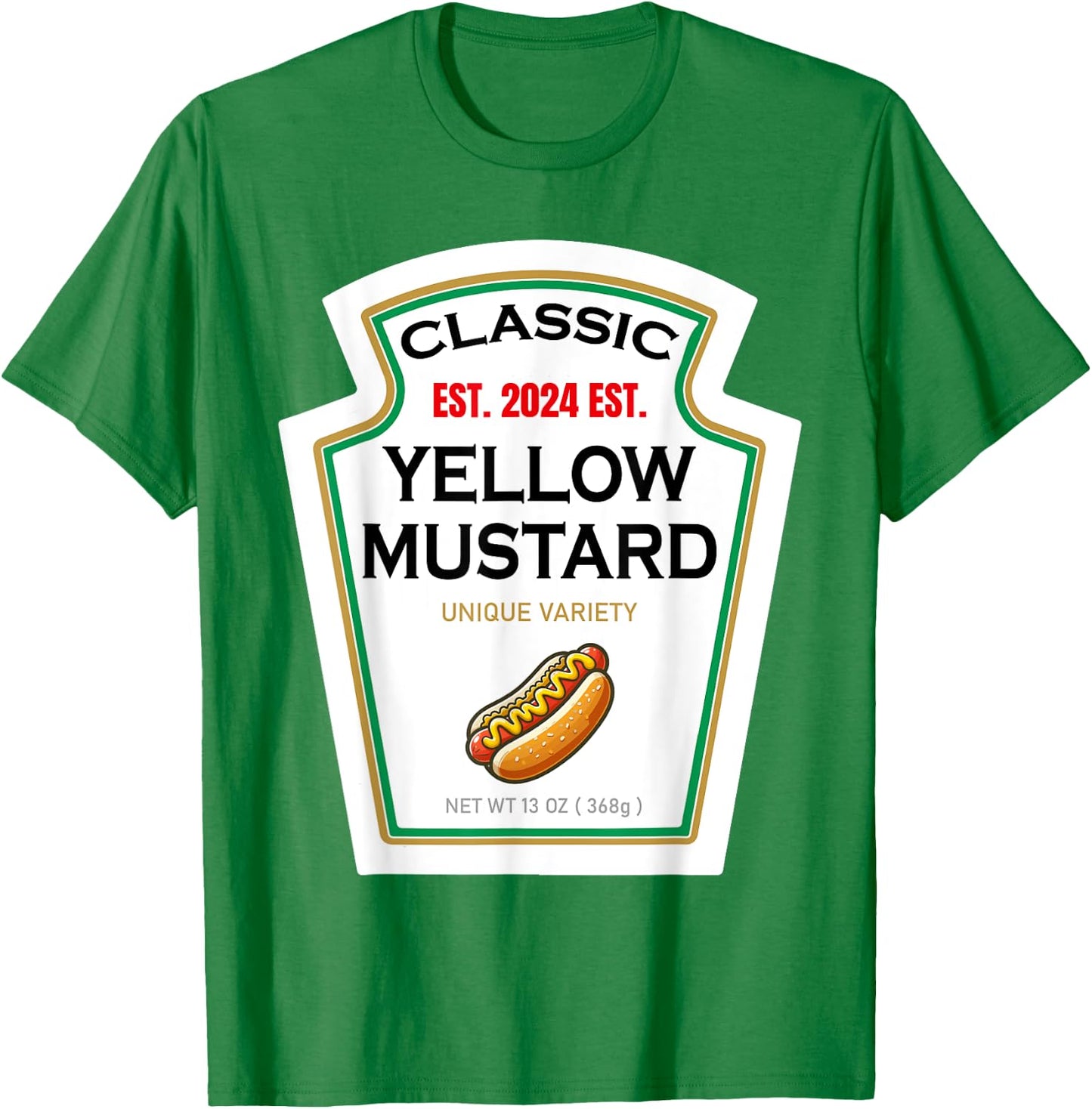 Mustard Halloween DIY Costume Family Matching Ketchup Sauce T-Shirt - T-Shirt | Irish Green