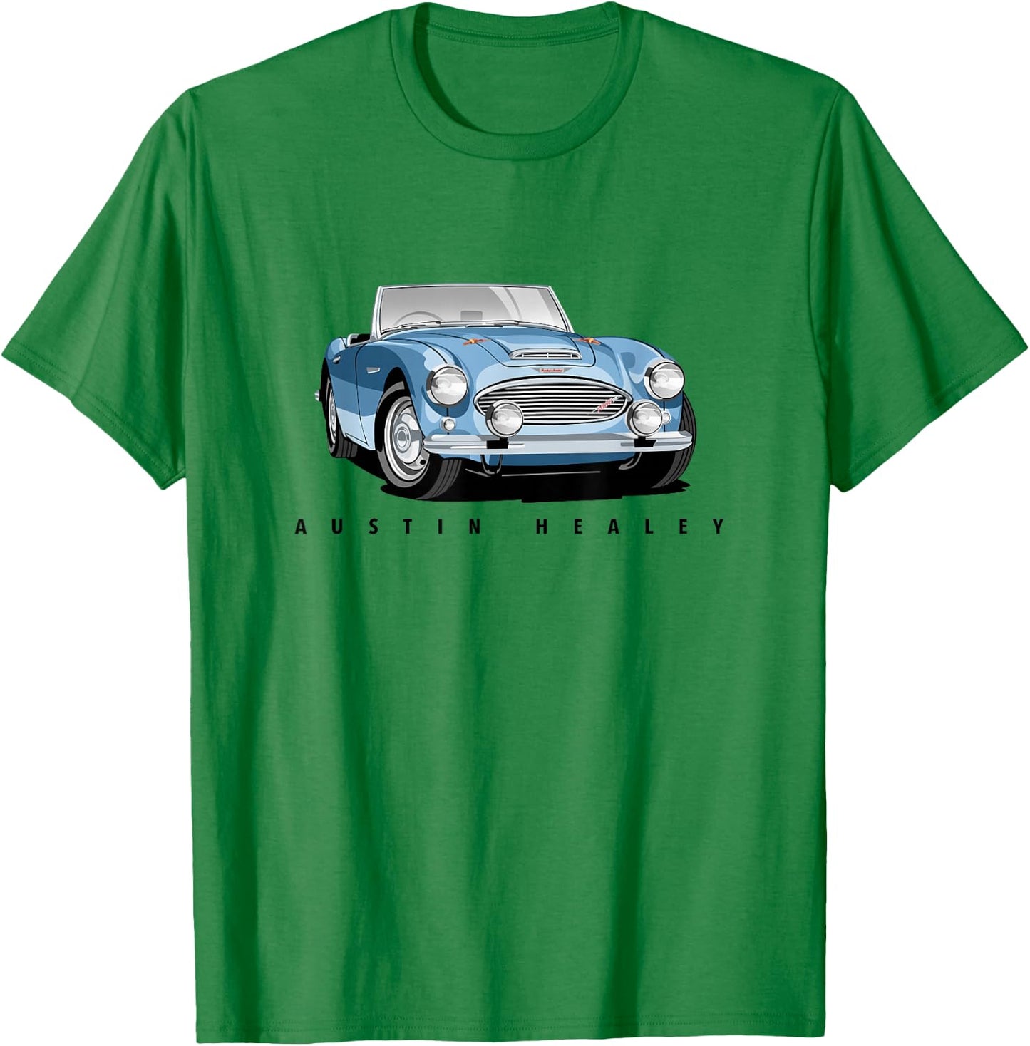 British Classic Sports Car Austin Healey , gray T-Shirt - T-Shirt | Irish Green