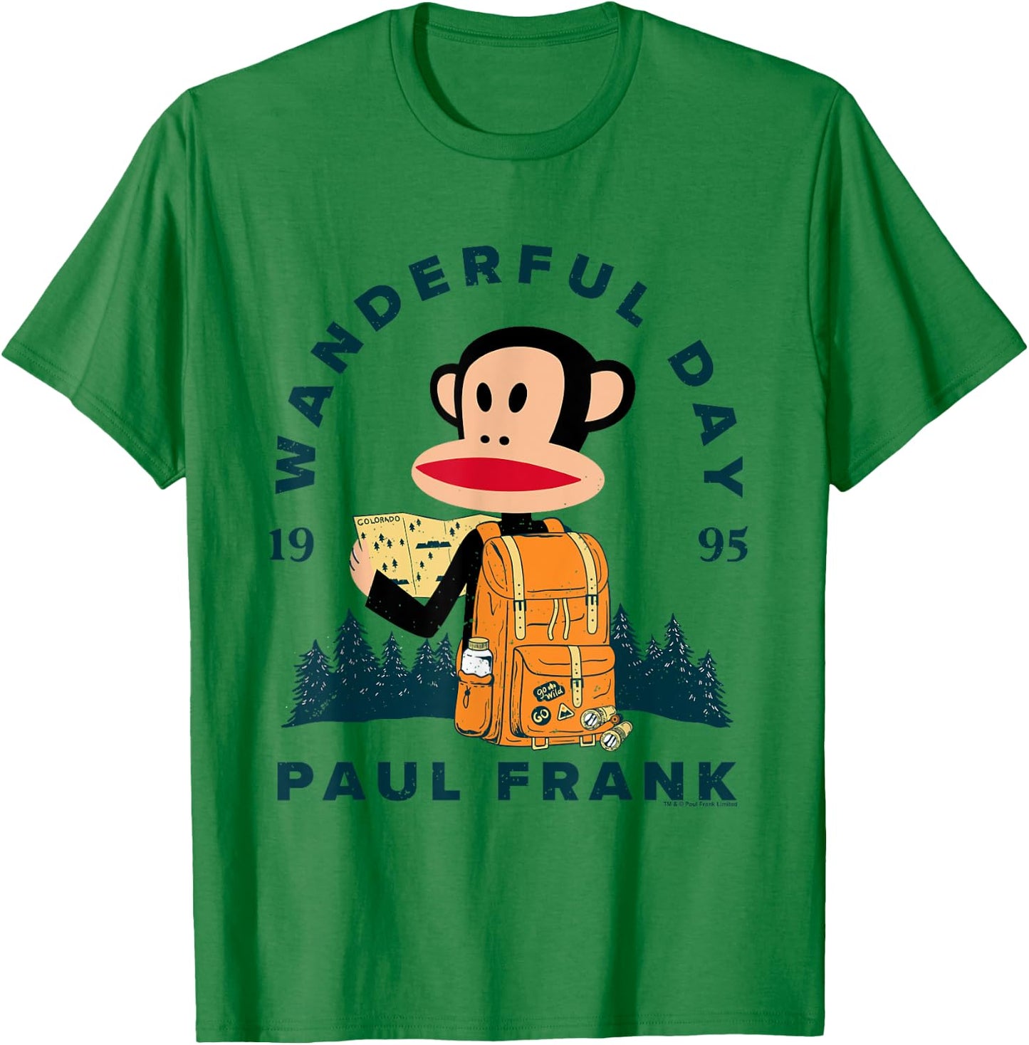 Paul Frank Julius Adventure Wanderful Day T-Shirt - T-Shirt | Irish Green