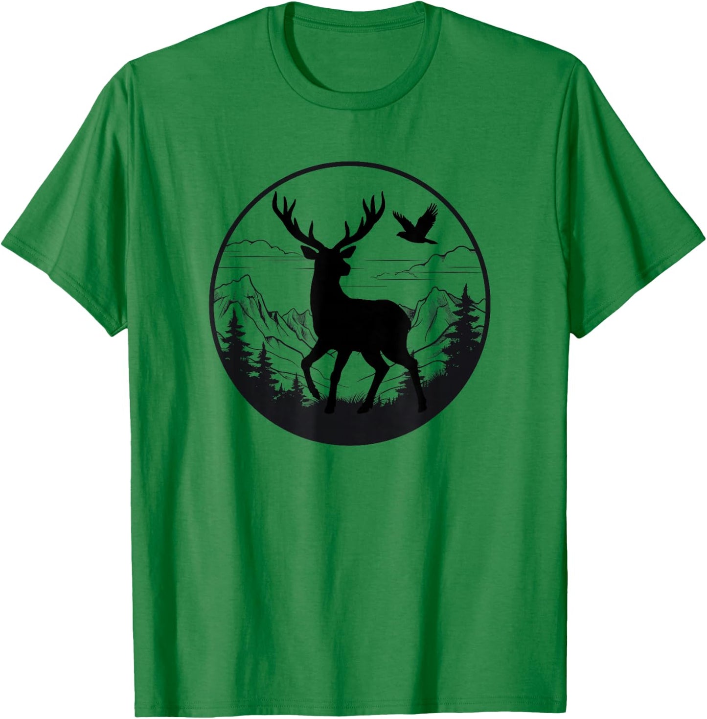 Camouflage Flag Hunting Deer Orange Flag Camouflage Hunting Deer Orange T-Shirt - T-Shirt | Irish Green