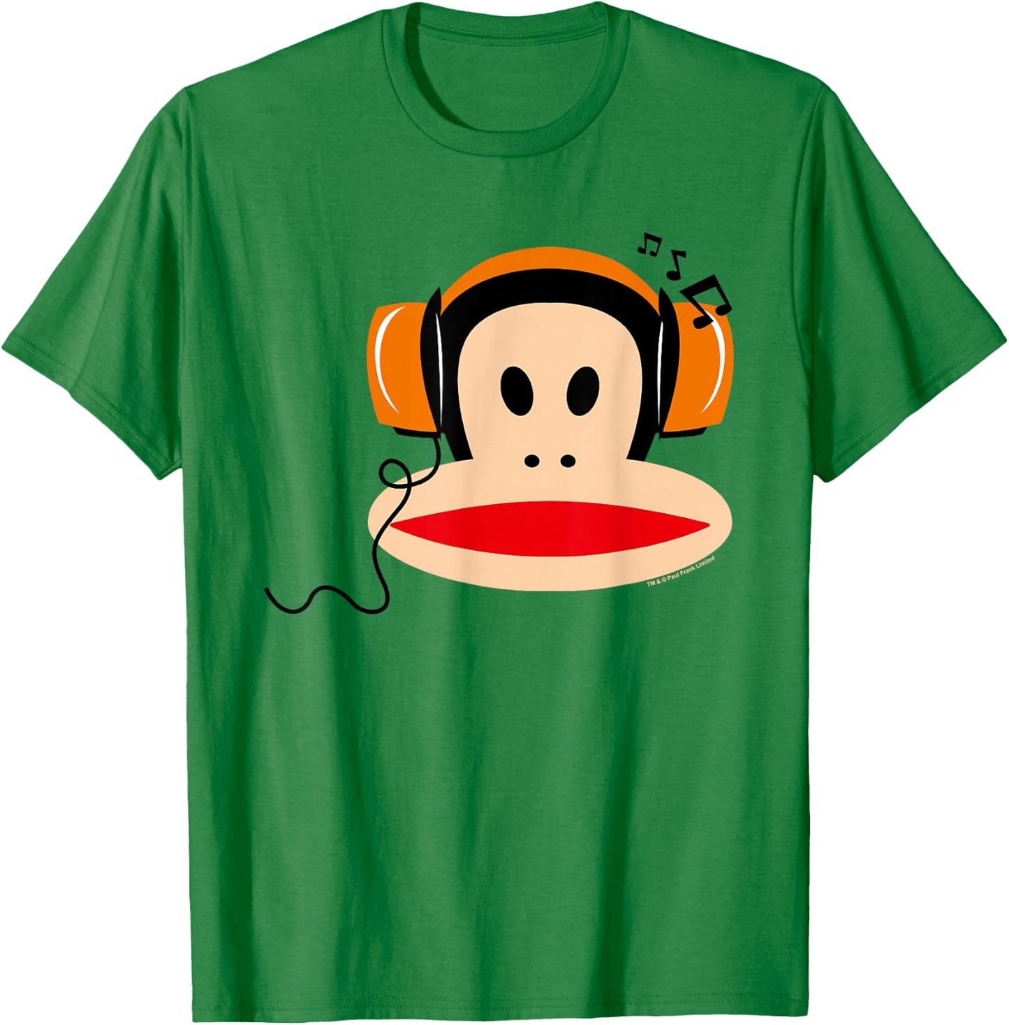 Paul Frank Julius The Monkey Headphones , gray T-Shirt - T-Shirt | Irish Green