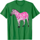 Beautiful Zebra Pink Sassy Art T-Shirt - T-Shirt | Irish Green