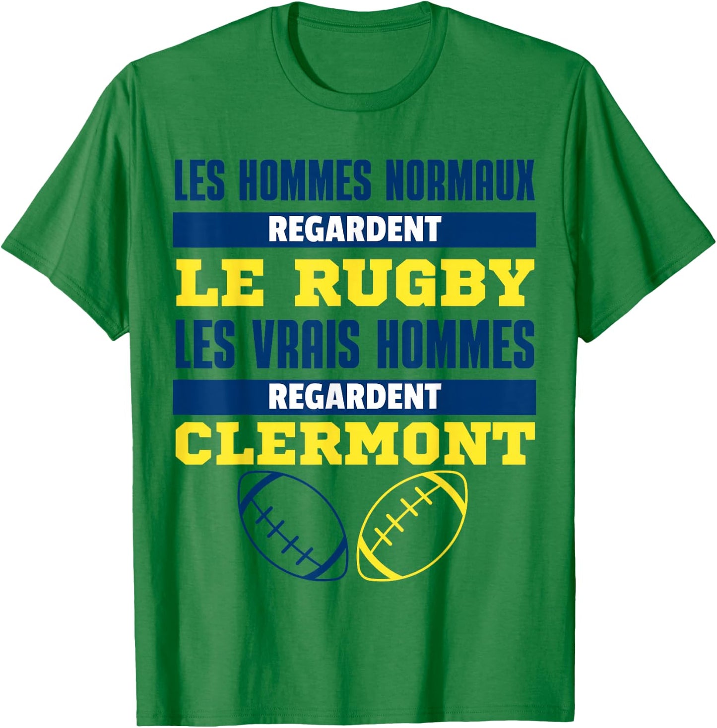 Clermont Ferrand Rugby Supporter Gift Humour T-Shirt - T-Shirt | Irish Green