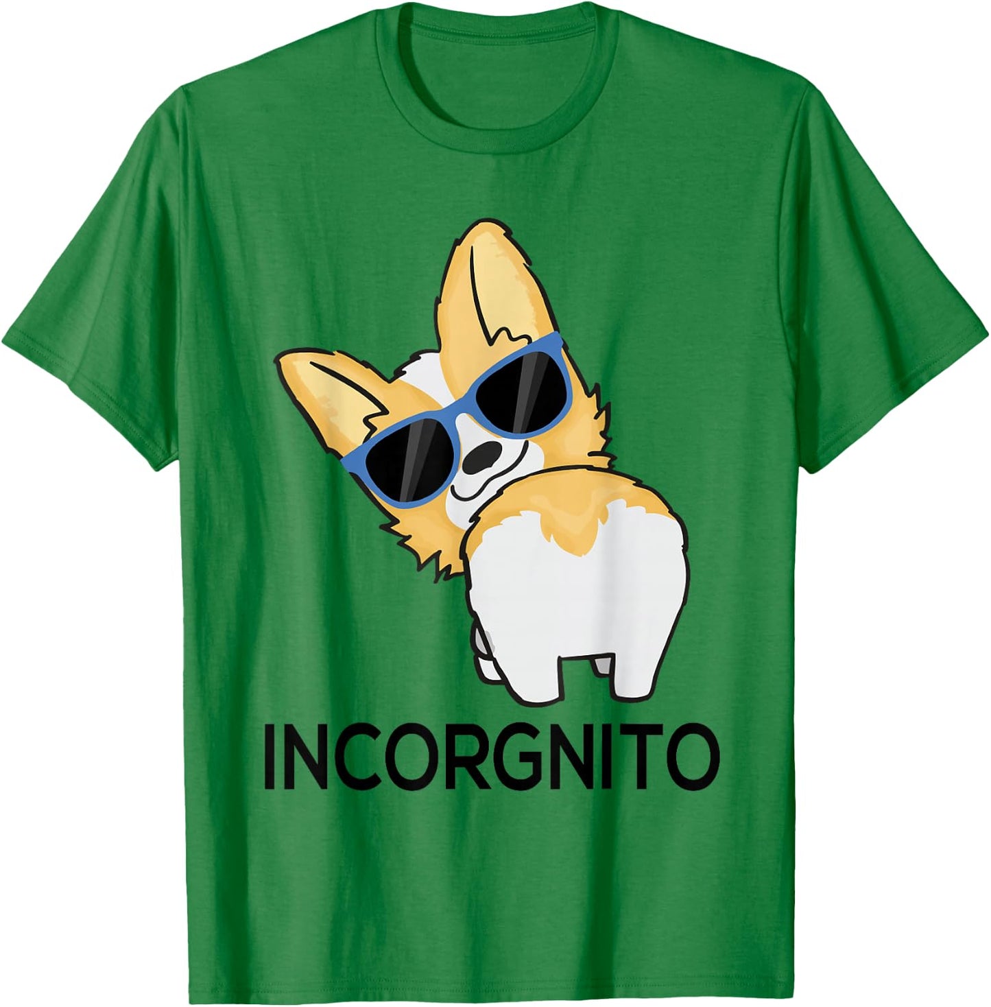Incorgnito Corgi T-Shirt - T-Shirt | Irish Green