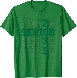 Back to School, Officially a Senior, Green, Senior 2025 T-Shirt - T-Shirt | Irish Green