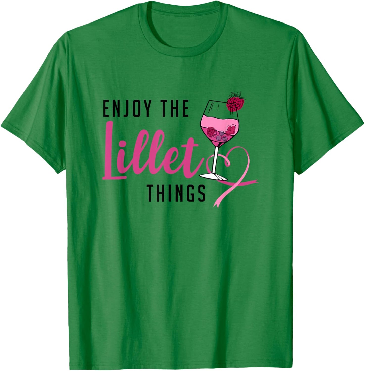 Enjoy The Lillet Things Fruits Cocktail Summer Alcohol , gray T-Shirt - T-Shirt | Irish Green