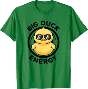 Big Duck Energy Duckie I Love Ducks Lovers Funny Rubber Duck T-Shirt - T-Shirt | Irish Green