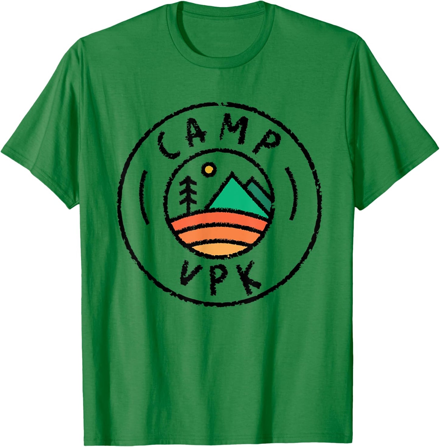 Camping Matching Voluntary Pre Kindergarten Camper Camp VPK T-Shirt - T-Shirt | Irish Green
