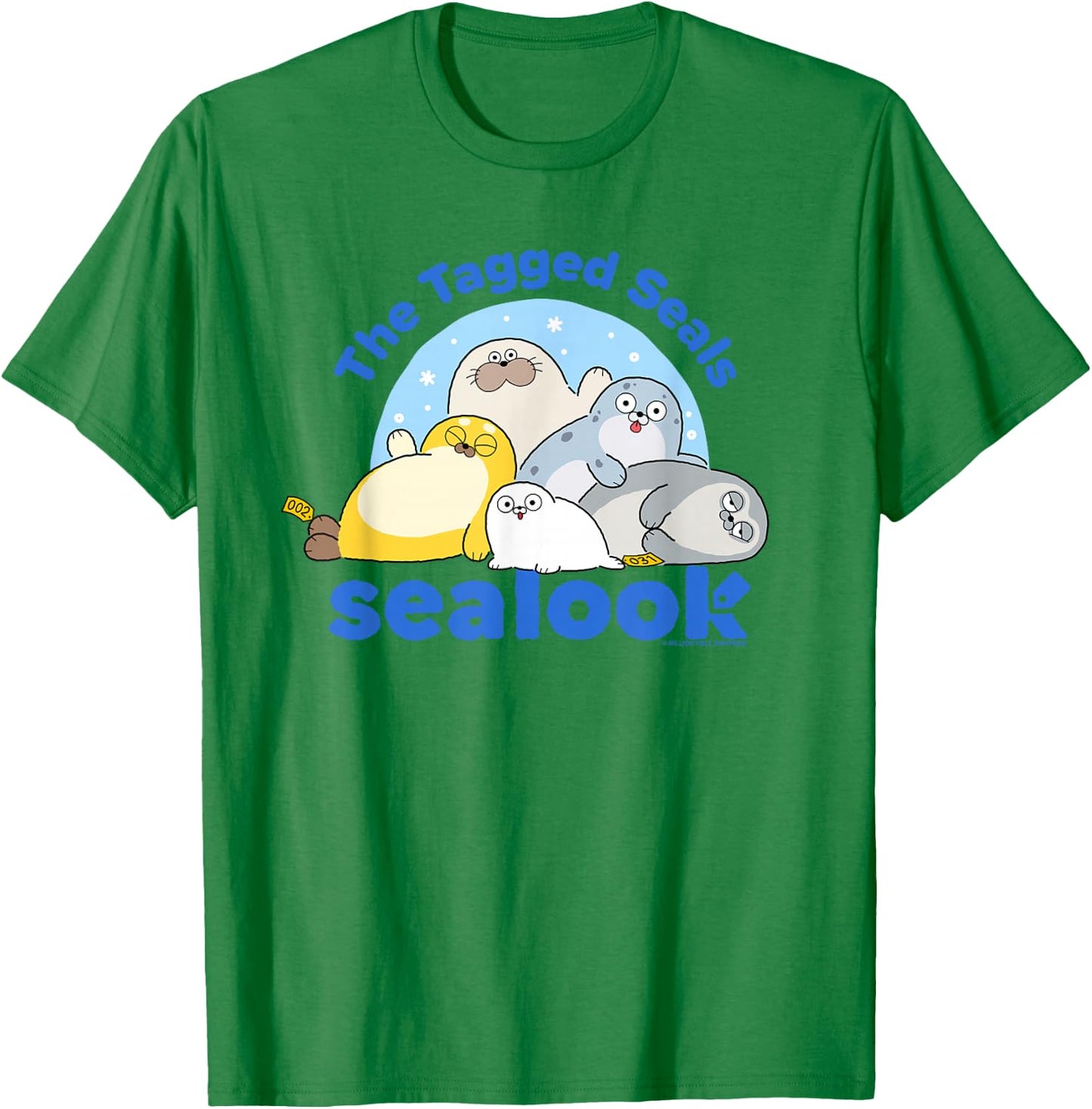 Sealook The Tagged Seals T-Shirt - T-Shirt | Irish Green