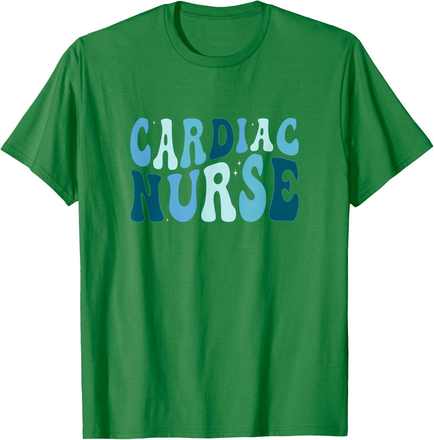 Groovy Cardiac Nurse Cicu Cvicu Cardiology Heart Healthcare T-Shirt - T-Shirt | Irish Green