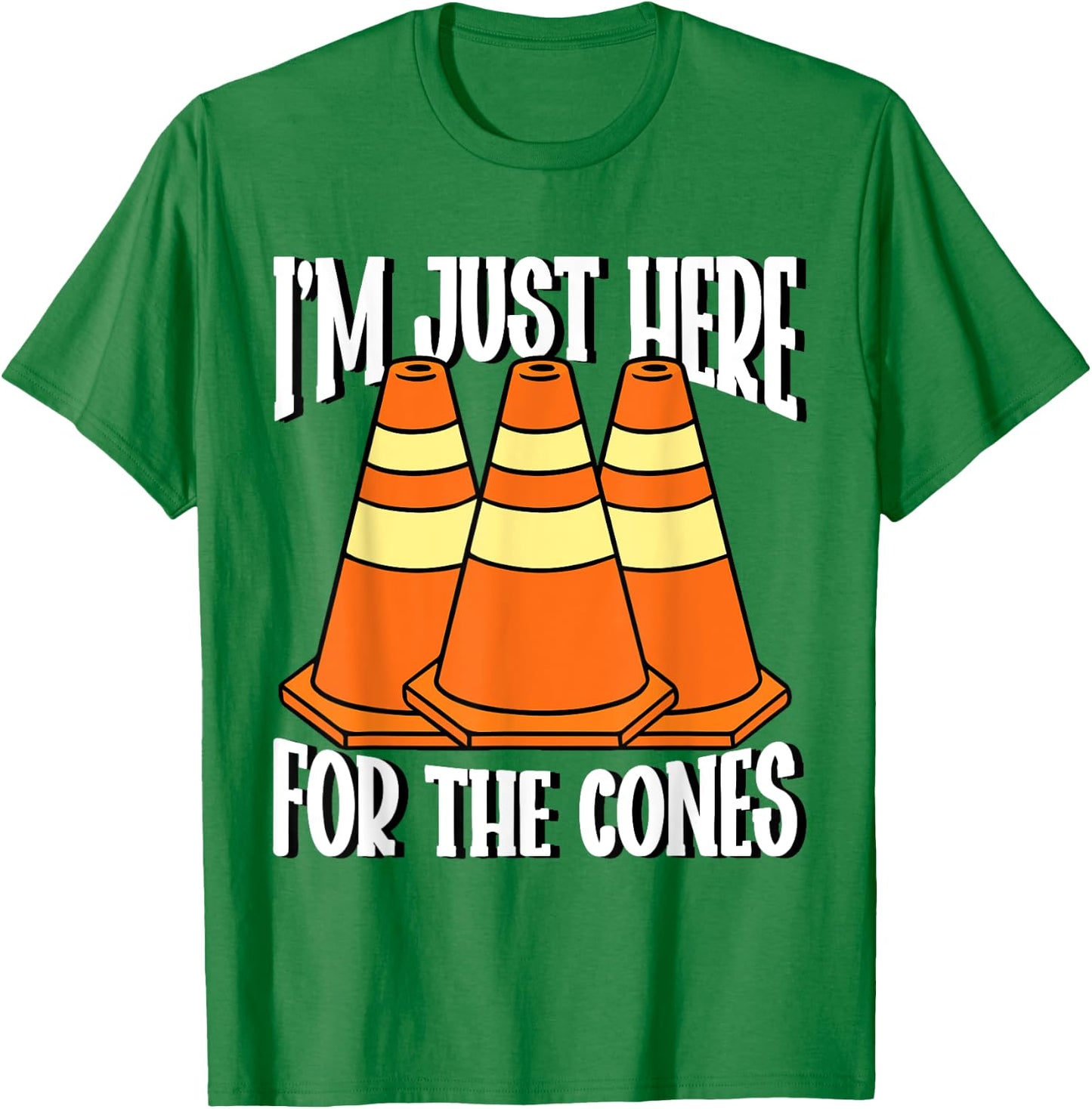I'm Just Here For The Cones Halloween Costume T-Shirt - T-Shirt | Irish Green