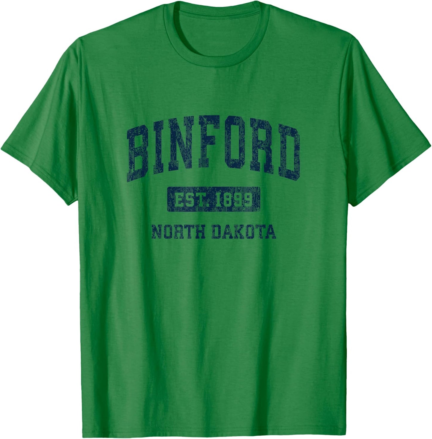Binford North Dakota ND Vintage Style , gray T-Shirt - T-Shirt | Irish Green