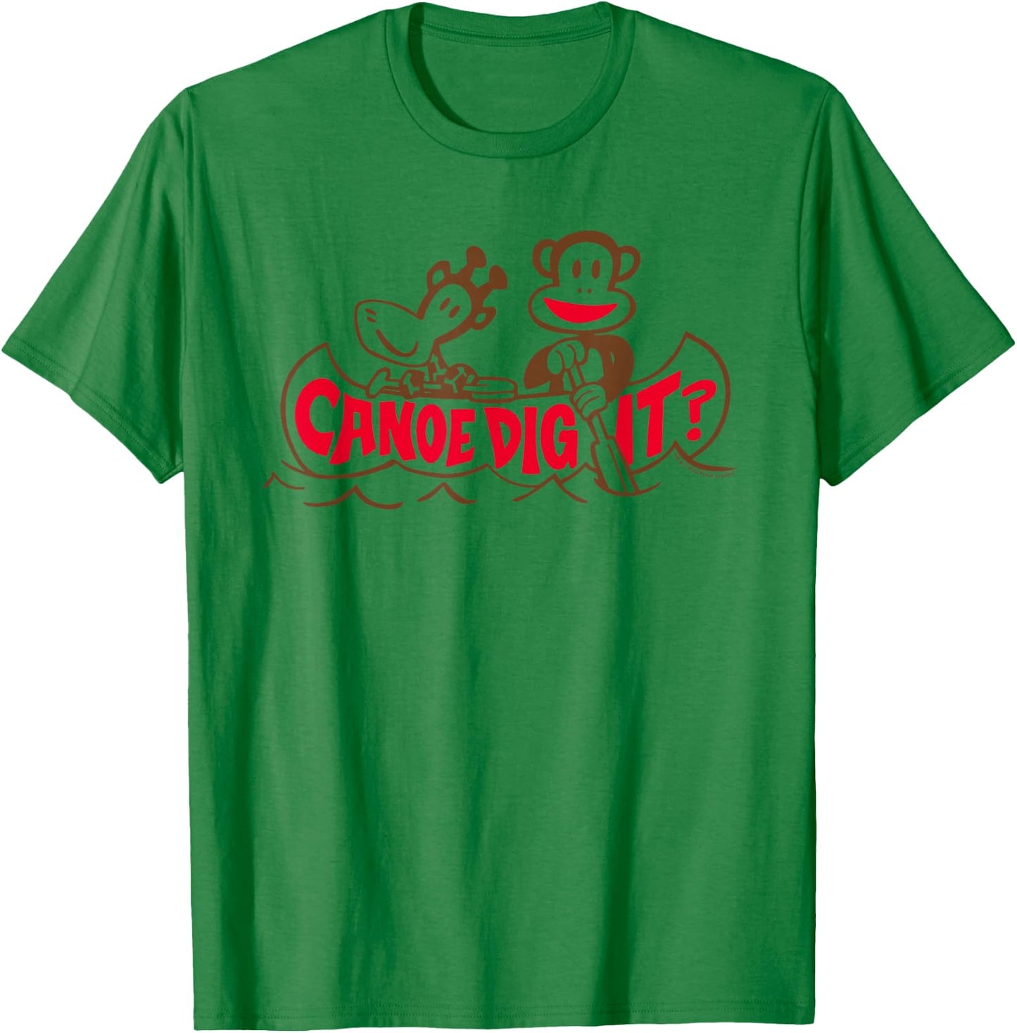 Paul Frank Julius The Monkey & Clancy Canoe Dig It T-Shirt - T-Shirt | Irish Green